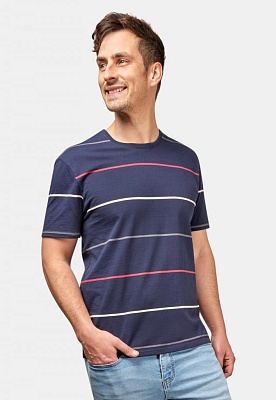 SS Kingston Stripe Crew Tee - Ink