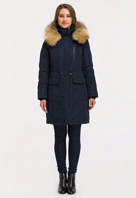 Gloria Women's Winter Jacket- Navy