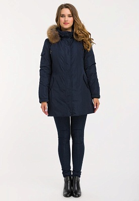 Maria Down Padded Winter Jacket - Navy